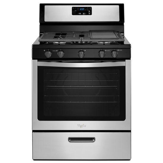 Whirlpool 5.1 cu. ft. Freestanding Gas Range with Five Burners  Sheely